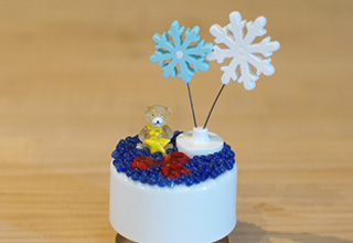 B-雪の結晶とクマ