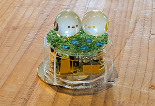 A-シマエナガ（ブラウン・イエロー）